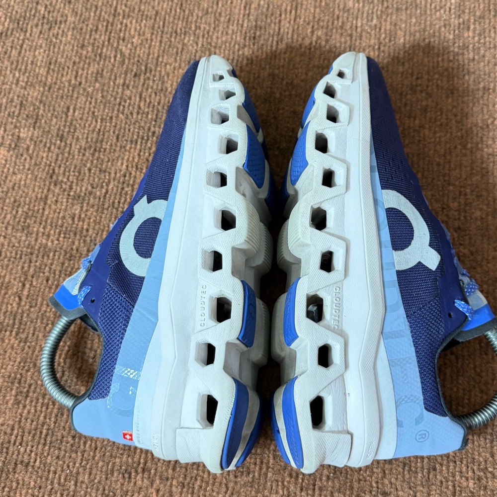 On Cloudmonster Womens Running Shoes Blue Grey 61.99026 US 7.5 gym fit shoe C+ - Picture 7 of 13